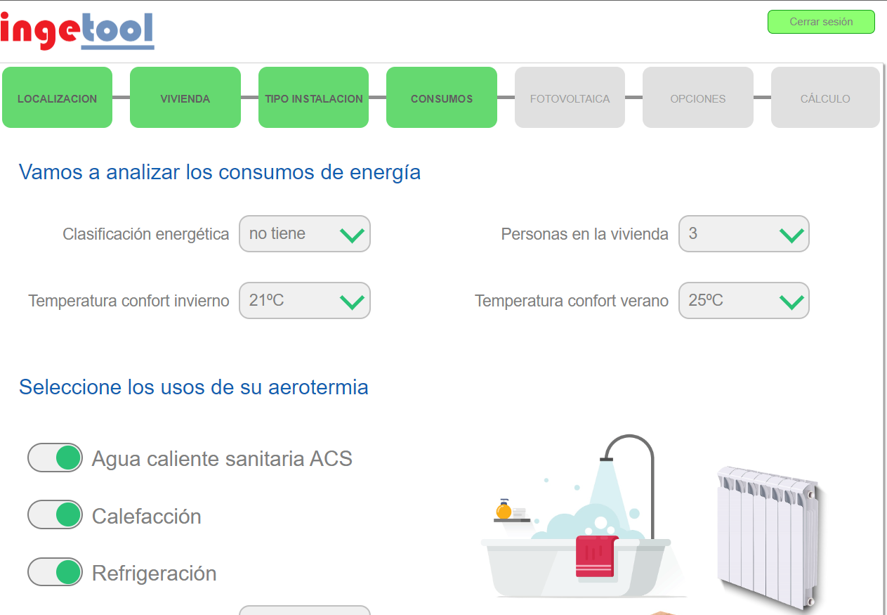 calculadora aerotermia
